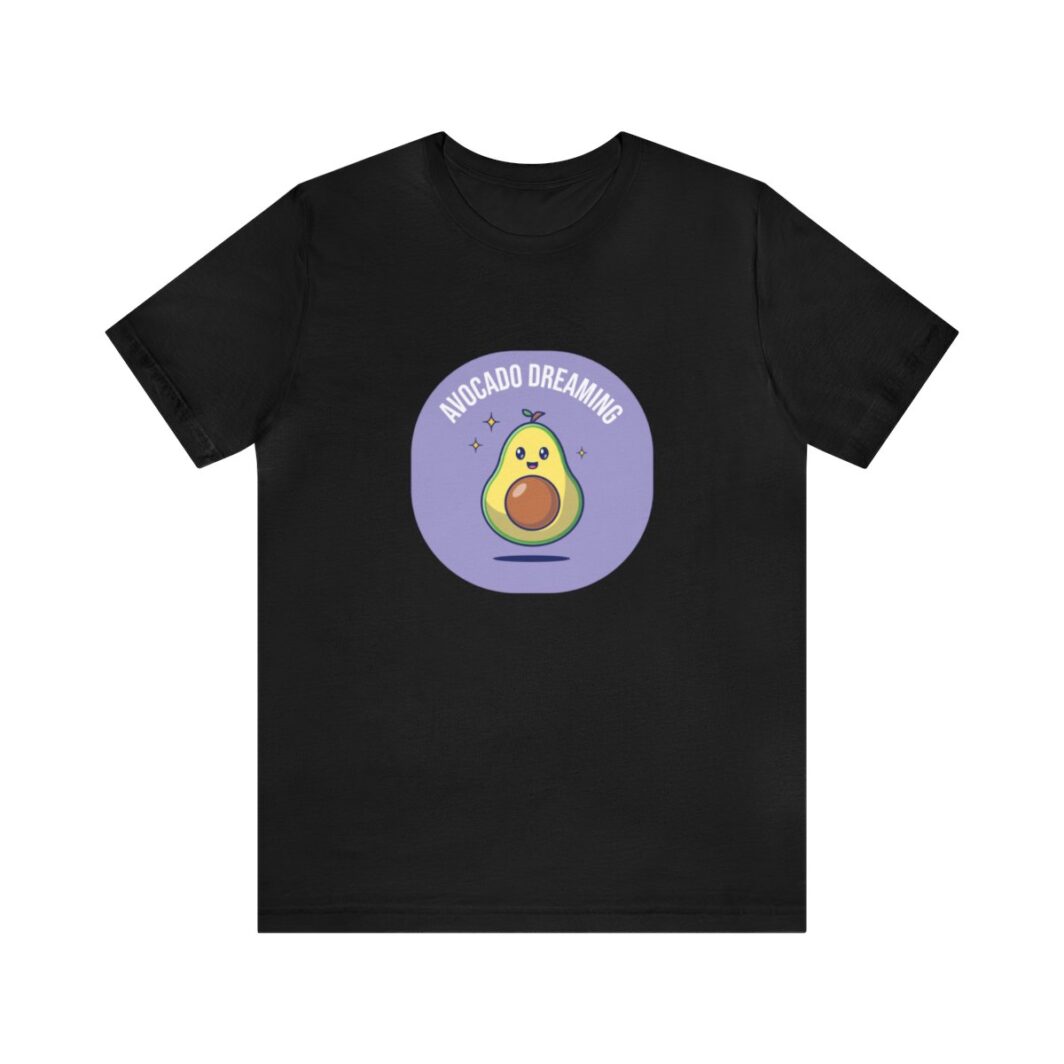 Women Printed T Shirt Avocado Black