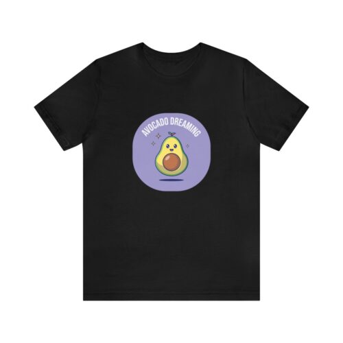 Women Printed T Shirt Avocado Black