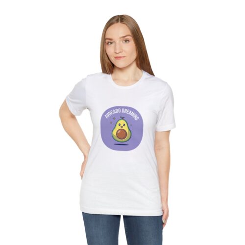 Women Printed White T Shirt Avocado