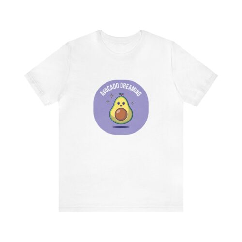 Women Printed White T Shirt Avocado